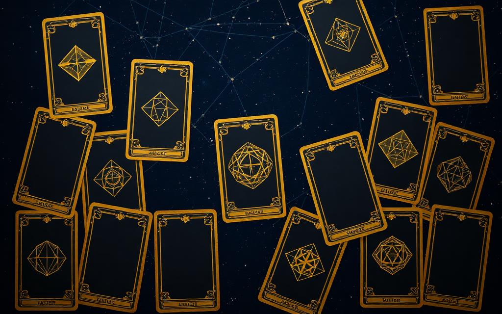 Arte simbólica do curso Combinações das cartas — 22 arcanos maiores
